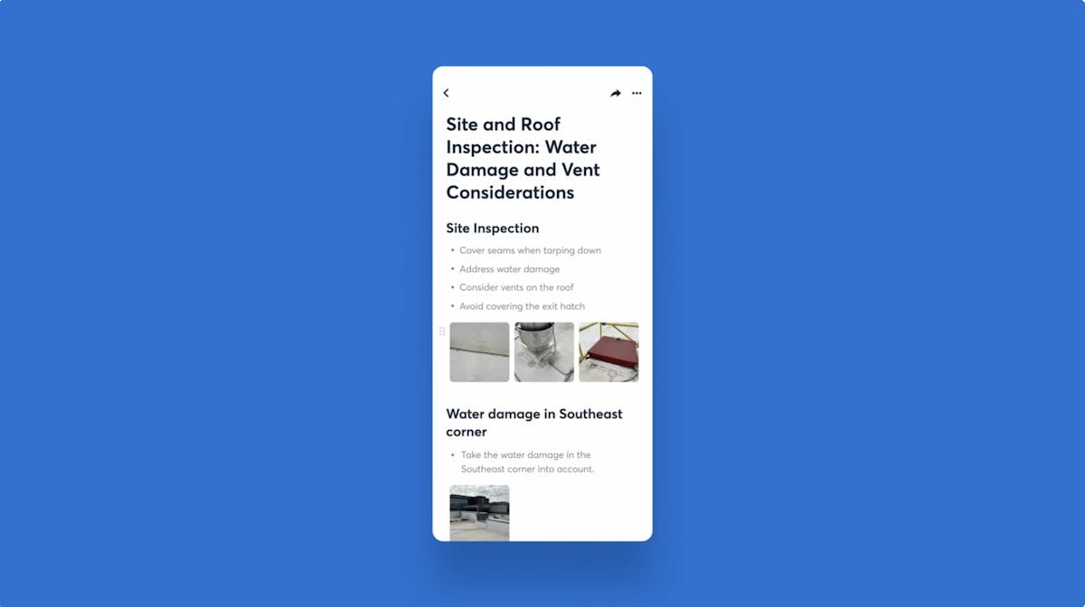 ai report using companycam pages feature
