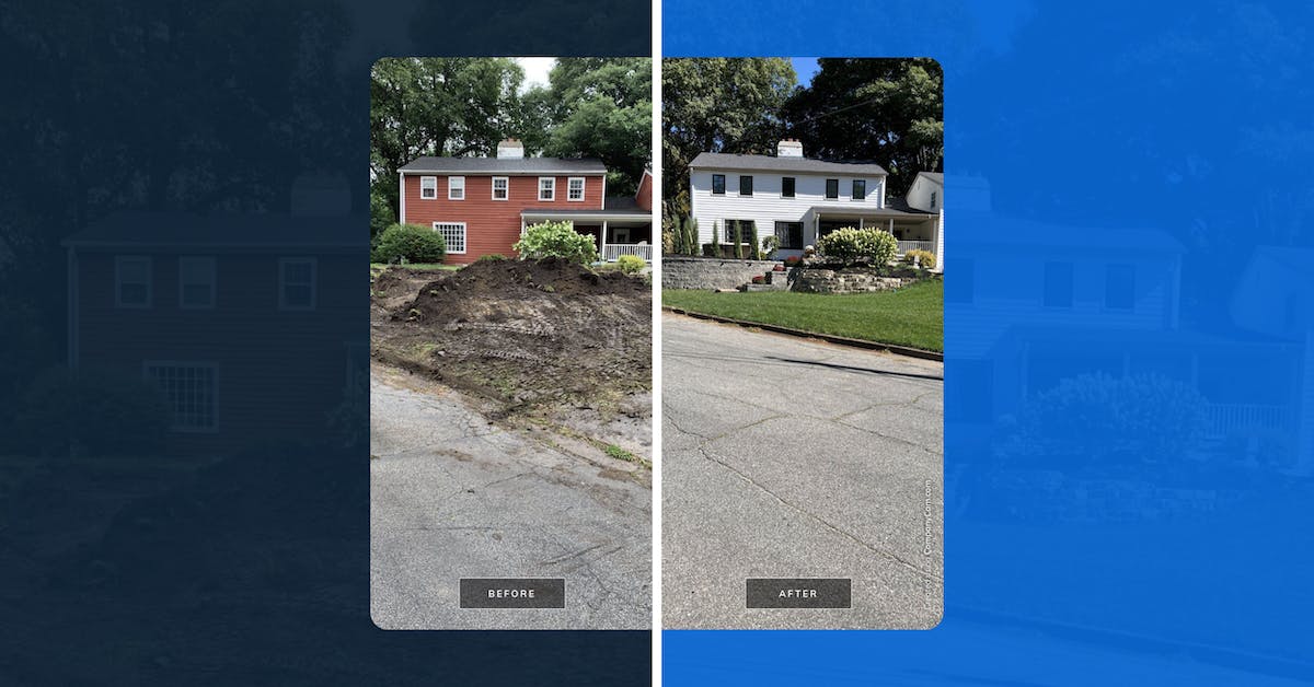 Before and after photo