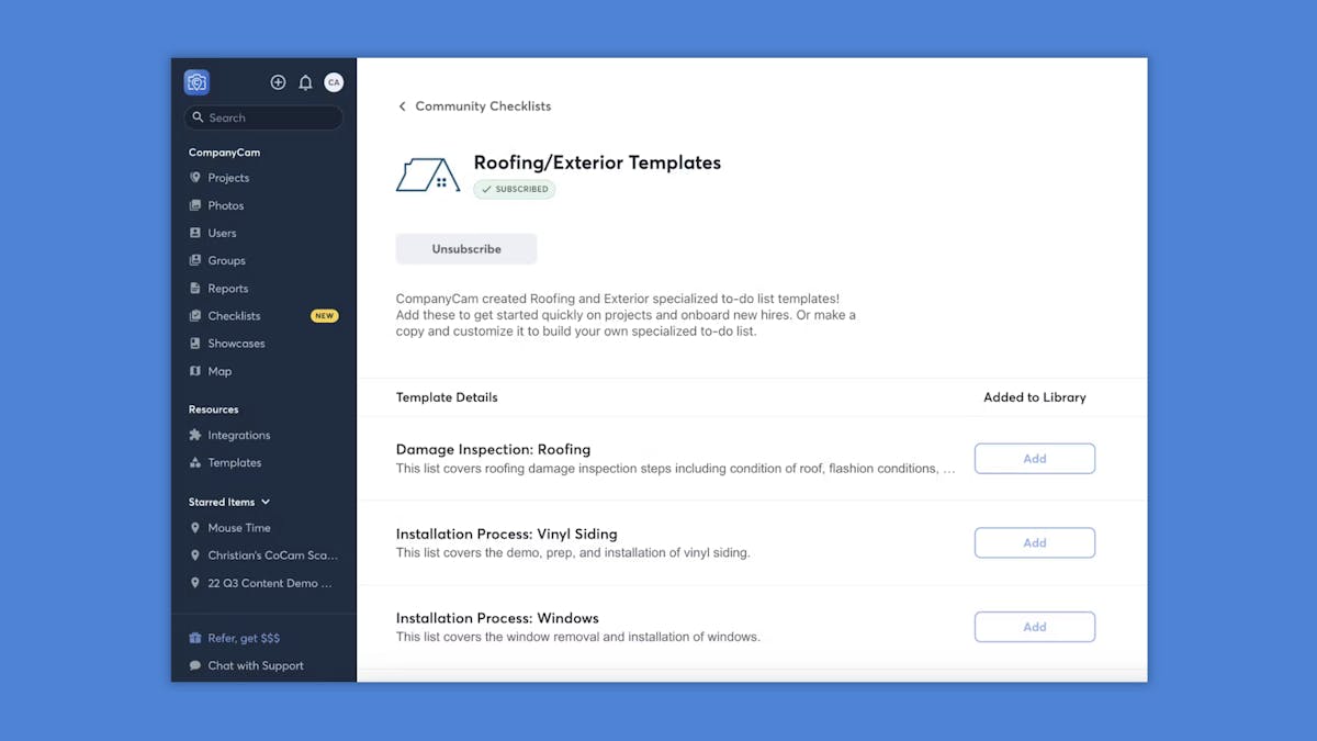 pre-made templates for trades